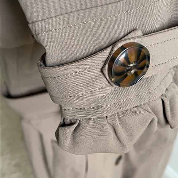 Blanc Noir Brown Trench Coat with Button Details - Picture 5 of 10